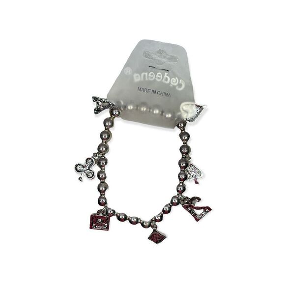 Codeena Poker Dice Charm Bracelet - Picture 2 of 5